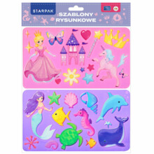 Принцеса Малювання Шаблон 225x130 2 шт STARPAK 505502