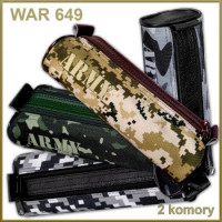 Пенал Овальний мішечок 2 блискавки Moro WARTA WAR-649