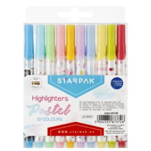 Хайлайтер 10 кольорів пастель STARPAK 507199