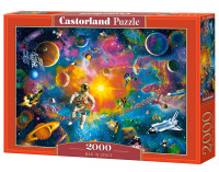 Головоломка 2000 ел. Людина в космосі CASTORLAND C-200849