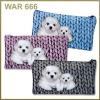 Пенал Сумка 1zipper Собаки WARTA STELLA WAR-666