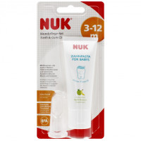 NUK Комплект для чищення зубів для дитини 3-12м 10256396