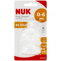 NUK Силіконовий ніпель пляшки 0-6м М Перший вибір+ оп.2 шт. 10709245