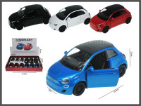 Металевий легковий автомобіль 13cm Fiat 500E червоний HXKT262