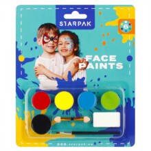 Фарби для малювання обличчя 6 кольорів STARPAK 528371