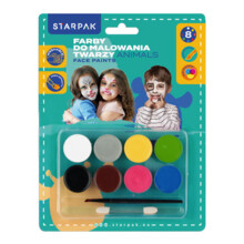 Фарби для малювання обличчя 8 кольорів Тварина STARPAK 528372