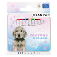 Воскові олівці 12 кольорів Doggy STARPAK 532174