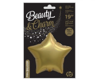 Фольгована повітряна куля 48 см Gold Star Party GODAN BG-HMAZ