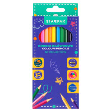 Олівці 12 кольорів Школа STARPAK 533619