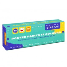 Фарби для плакатів 12 кольорів 20мл School2 STARPAK 533629
