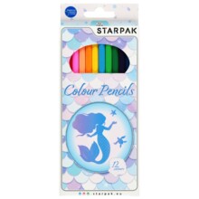 Олівці 12 кольорів Русалка STARPAK 536291