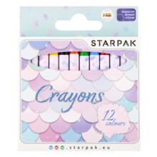 Воскові олівці 12 кольорів Русалка STARPAK 536295