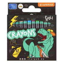 Воскові олівці 12 кольорів Skate Dino STARPAK 536296