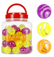 Гумова куля 3см 60pcs Спіральний неоновий MEGA CREATIVE 536516