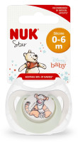 NUK Силіконова заспокійлива соска 0-6 м Зірка тигра 10730905