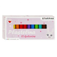 Пластилін 12 кольорів Кролик STARPAK 536771