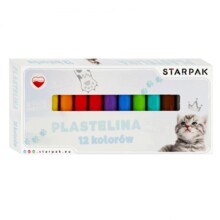 Пластилін 12 кольорів Милашки Кошенята STARPAK 536884