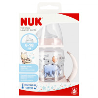 NUK 150 мл 6м+ пляшка з ручкою First Choice Рожевий осел 10743945