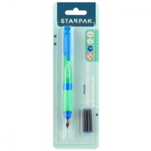 Prime Blue/Green 2-Cartridge Fountain Pen STARPAK 537025