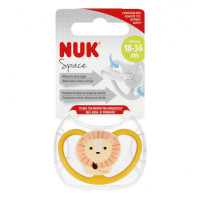 NUK Силіконова заспокійлива соска 18-36м Space Lew 10739511