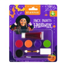 Фарби для малювання обличчя 6 кольорів Хеллоуїн STARPAK 540366