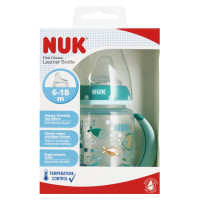 NUK Пляшка 150 мл 6м+ з ручкою Перший бірюзовий 10215335