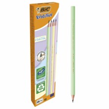 Пастельний олівець HB Evolution з гумкою op.12 шт. BIC 518306