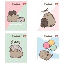 Зошит А5 32 аркуші вузька лінія кольоровий Pusheen U-Pap op.15 шт. СВ МАЄВСЬКОГО 544081