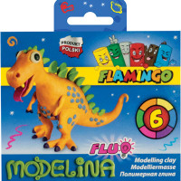 Modelina 6 кольорів FLUO FLAMINGO