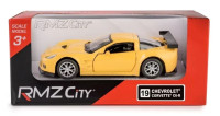 RMZ Chevrolet Corvette C6-R (з голограмою) жовтий.Має привід для відкату