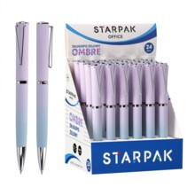 Гелева кулькова ручка автоматична 0.7 Ombre чорний дисплей A'24 STARPAK 552671