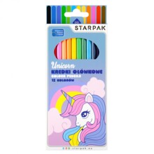 Олівці 12 кольорів Єдиноріг STARPAK 553553