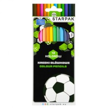 Олівці 12 кольорів Футбол STARPAK 553554