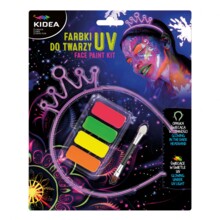 Фарби для обличчя 4kol УФ+ світяться-в-темряві смуга Kidea DERFORM FDTUVOSKA