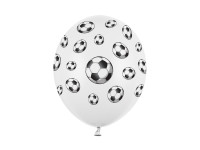 30cm Повітряні кулі, Футбольні кульки, Пастель Білий (1 о /6 ш