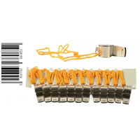 Металевий брелок Свисток 5см op12pcs. D44201