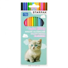 Олівці 12 кольорів Милашки Кошенята STARPAK 559669