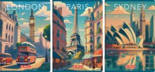 Блокнот HERLITZ RETRO CITY A4 на 80 сторінок у клітинку з полем