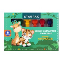 Воскові олівці 6 кольорів Домашні тварини STARPAK 563026