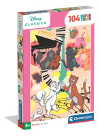 Клементоні головоломки 104 елементи супер колір Aristocats 25048