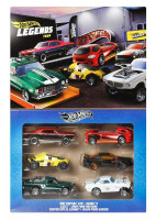 Hot Wheels Legends Multi-pack Legends HW Set of 6 преміум-металевих автомобілів у масштабі 1:64