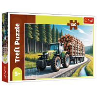 Пазл 100el TREFL 16493 TR Лісовий трактор