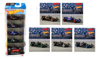 Гарячі колеса Формула 1 Гонка Команда F1 1:64 Масштаб Грати Автомобілі 5-Pack JGF58