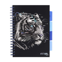 Б5/100к колесо ноутбук, PP 80G чорна картата рама, чорний Tiger STRIGO PADS024