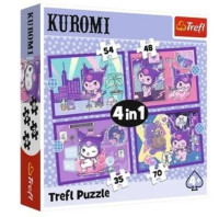 Головоломка 4 в 1 день Kuromi Hello Kitty TREFL 34676 TREF