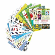 Блок спортивної тематики, 80г/м2, А4, 16 дуг, 30 тем, Happy Color