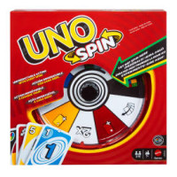 Картки Mattel UNO Spin Соціальна, партійна та сімейна карткова гра JGR00 PUD5