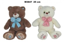 25CM СИДЯЧИЙ ПЛЮШЕВИЙ ВЕДМІДЬ З БАНТОМ 2KOL SA