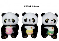 ПЛЮШЕВА ІГРАШКА PANDA 26CM СИДЯЧИЙ БУЛЬБАШКОВИЙ ЧАЙ 3KOL SA