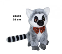 ЛЕМУР 26CM ПЛЮШЕВИЙ З СИДЯЧИМ БАНТОМ